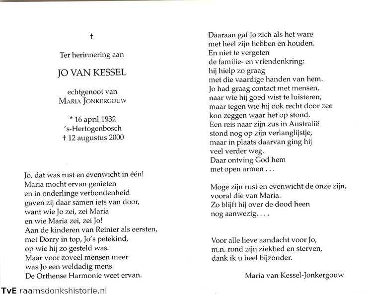Jo van Kessel- Maria Jonkergouw